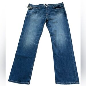 Heroes Motors Greg Straight Leg Jeans Men 40x29.5 Raw Wash Button Fly USA